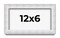 Panoramic Modern Shadow Box 1.5" Depth White Frame - UV Acrylic, Backing, Hanging Hardware